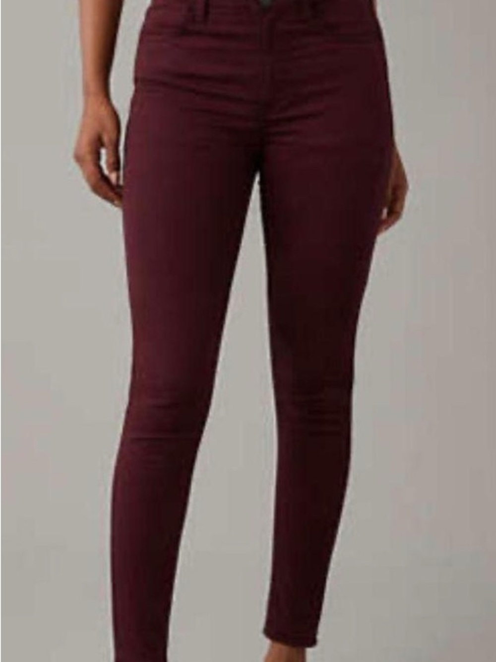 American Eagle Outfitters Skinny Jeans in Wine